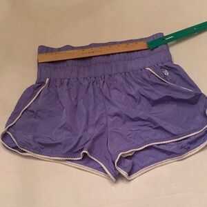 FP Movement by Free People Lavender Athletic Shorts with White Trim